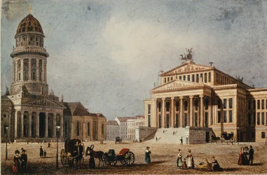El Teatro Real y la Nueva Iglesia, 1833